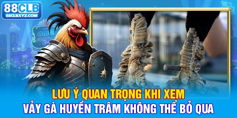 Lưu ý quan trọng khi xem vảy gà Huyền Trâm không thể bỏ qua